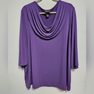 2x draped neck blouse